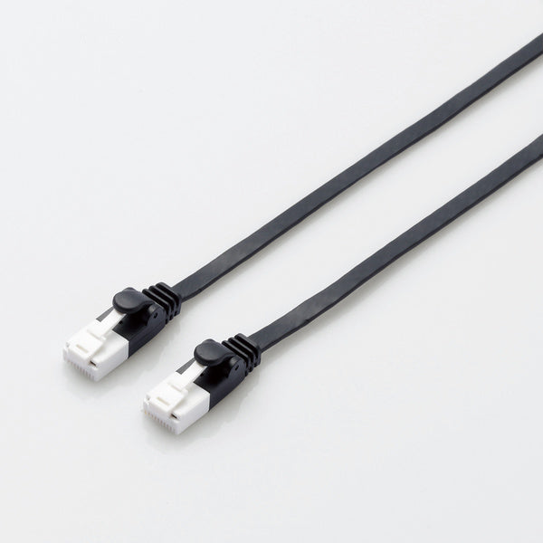 3m LANケーブル CAT6A 爪折れ防止 フラット ブラック  LD-GFAT/BK30 ELECOM