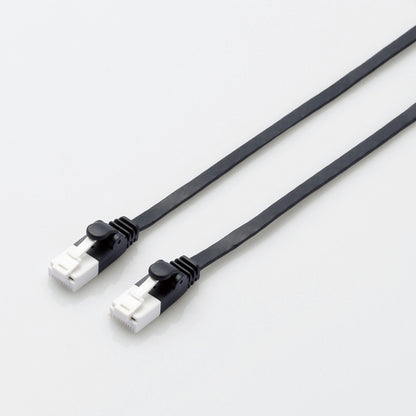 3m LANケーブル CAT6A 爪折れ防止 フラット ブラック  LD-GFAT/BK30 ELECOM