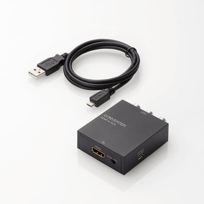 HDMI-RCA変換 映像変換コンバーター  AD-HDCV02 ELECOM テレビやプロジェクタに