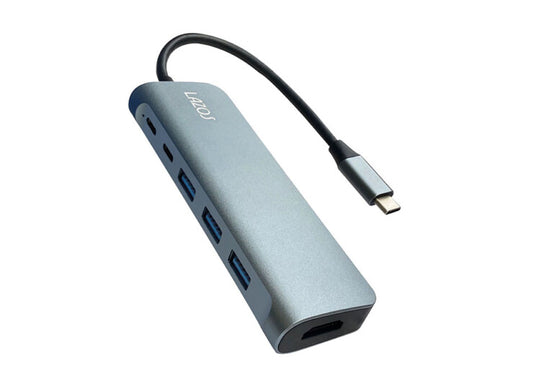 USBハブ 6ポート 電源不要 Lazos TypeC変換アダプタ 6in1 Lazos 4K HDMI